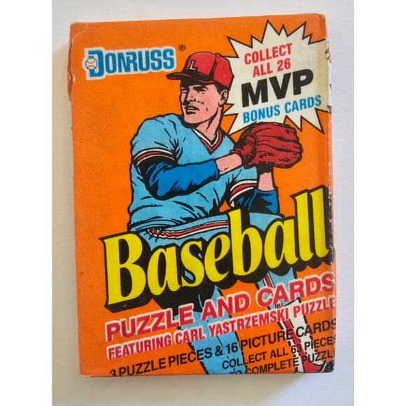 1990 DONRUSS Baseball Cards Diamond Kings Wax Pack PUZZLE NEW In Pack GIFT - Picture 1 of 4